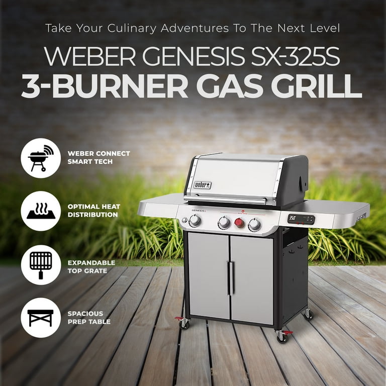 Weber Genesis SX-325s Smart 3-Burner Propane Grill with Connect