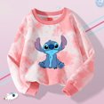 thumbnail image 3 of Sudaderas de Disney Stitch para niños, suéteres de manga larga con efecto tie-dye a la moda para niñas, ropa de otoño e invierno con dibujos animados para niños, regalos de cumpleaños, 3 of 5