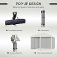 thumbnail image 5 of Outsunny 10' x 10' Pop Up Canopy Tent with Netting, Instant Gazebo, Ez up Screen House Room with Carry Bag, Height Adjustable, for Outdoor, Garden, Patio, Beige, 5 of 5