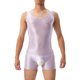 thumbnail image 3 of Body sin entrepierna, lencería para hombres, medias de lencería, ropa de dormir brillante de Color sólido, mono de leotardo Sexy con cuello redondo elástico, 3 of 5