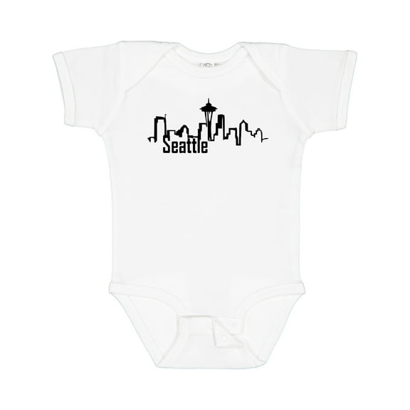 Inktastic Seattle Skyline Boys or Girls Baby Bodysuit