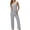 Gray, variant on Women's Pajamas 2 Piece Lounge Set Sleeveless Tank Top with Wide Leg Pants Ribbed Knit Loungewear Soft Comfy