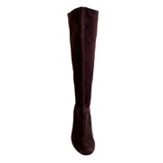 Knee High Brown Suede Boots - Runway Catalog