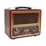 Retro Rt-821 Usb/Tf/Fm/Bluetooth Supported Nostalgic Radio Vintage Nostalgic Radio