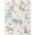 thumbnail image 3 of Unique Loom Whimsy Kids Collection Area Rug - Zoo (7' 10" x 10' Rectangle Ivory/Black) Perfect For Kids Bed Room/Nursery Room/Living Room/Class Room/Play Room, 3 of 6