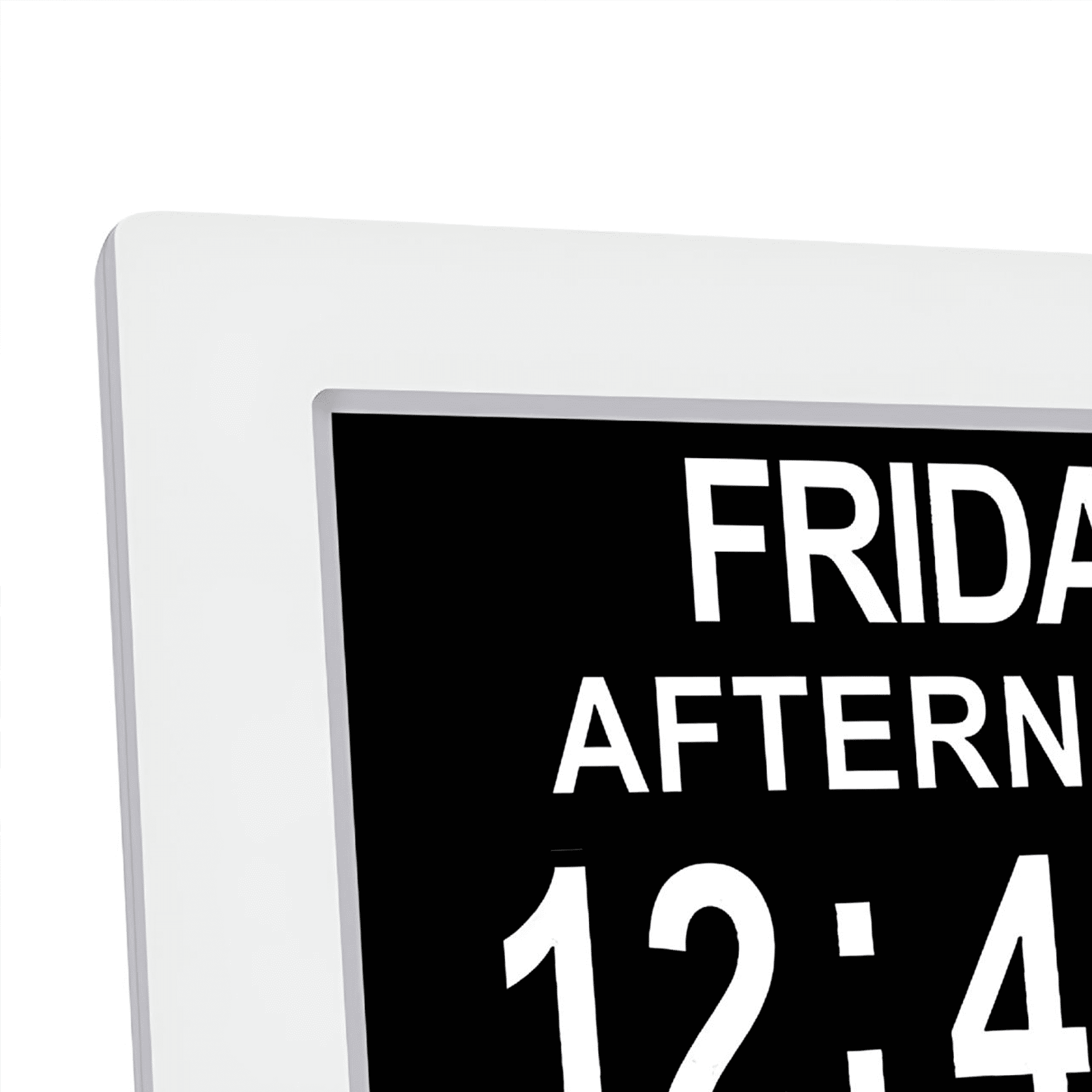 DESIGNICE 2026 New Digital Calendar Clock Extra Large Non-Abbreviated Day Date Month,Clock with 1 Option for Senior Elderly Memory Loss Vision Impaired Clock