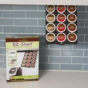 EZ-Shelf Coffee Pod Storage Holder for Keurig K Cup Capsules Easily Stores Under Cabinet