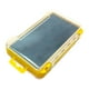 thumbnail image 1 of Cajas de aparejos de pesca de doble cara, caja visible para pesca con mosca y chaleco. amarillo pequeño, 1 of 8