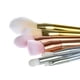 thumbnail image 3 of 7st sminkborstar - Rosé silver guld - Makeup brushes, 3 of 5