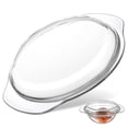 thumbnail image 2 of GAXIRE Cubierta transparente antisalpicaduras para microondas, protector de aceite para platos de comida (17,8 cm), 2 of 4