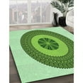 thumbnail image 2 of Ahgly Company Indoor Square Patterned Green Pepper Green Area Rugs, 7' Square, 2 of 6