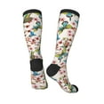 thumbnail image 4 of Balery Watercolor Floral With Butterflies Fun Novelty Socks Men'S Women'S Crew Socks Funny Crazy Novelty Socks Quirky And Cool Socks, 4 of 9