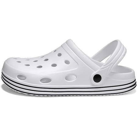 Men Sandals Men s Sandals Summer Hole Shoes Lightweight Rubber Clogs Girls Couples Garden Shoes Black Outdoor Shoes Beach Flat Sandals Slippers