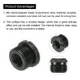 thumbnail image 4 of Uxcell Mic Stand Adapter 3/8 Female to 5/8 Male Aluminum Alloy Mic Screw Adapter for Microphone Tripod Stand Black, 4 of 6