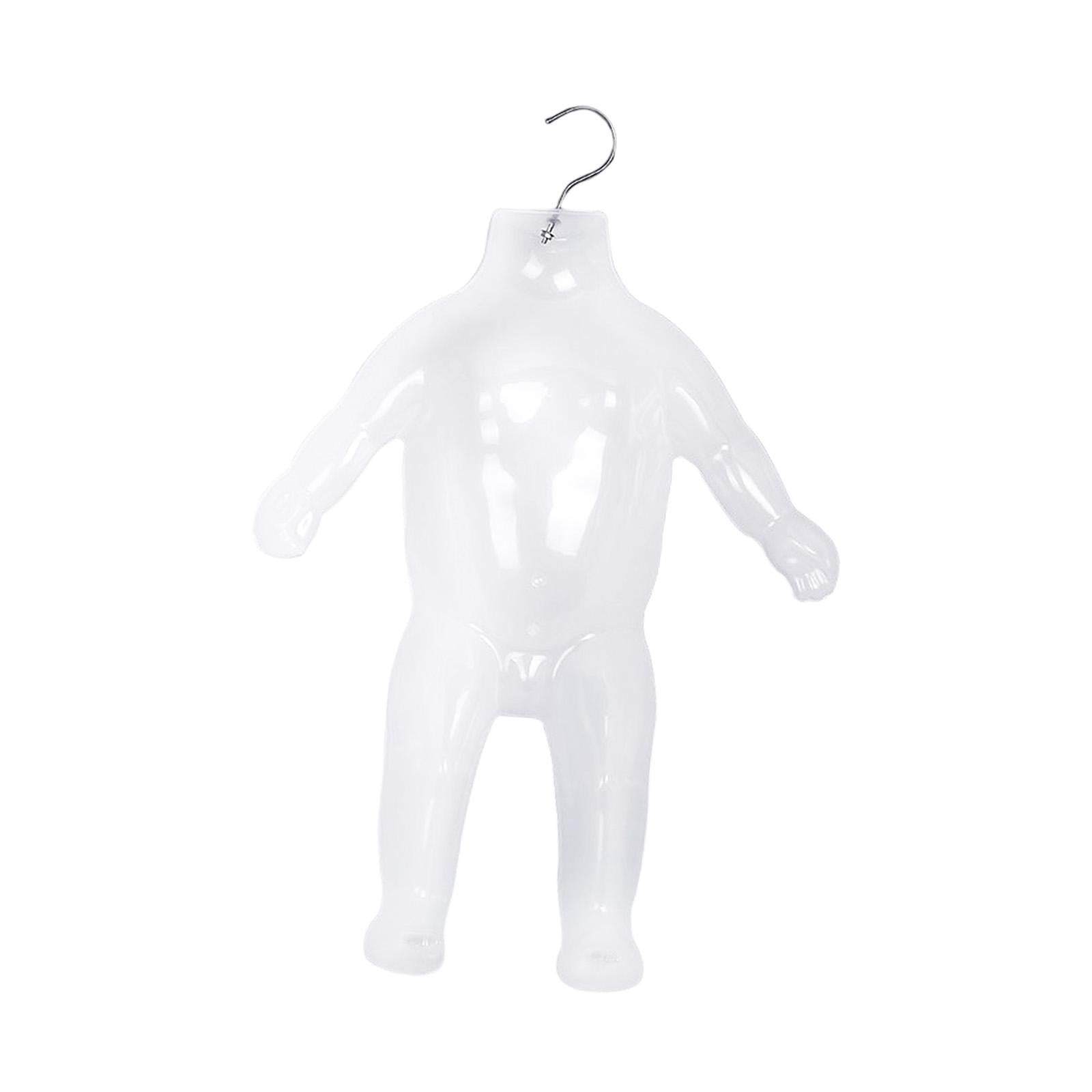 Kids Mannequin Dress Form, Hanging Body Form Hard Realistic with Hands and Feet Child Mannequin Torso, Child Mannequin for Home Window Shop Translucent