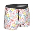 thumbnail image 3 of Balery Retro Floral Men's Boxer Briefs, Soft and Breathable Cotton Underwear with nylon Waistband-XX-Large, 3 of 9