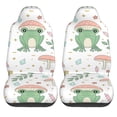 thumbnail image 1 of LAKIMCT Frog Mushrooms Pattern Car Seat Covers Vehicle Front Seat Covers Universal Fit Seat Protector, 1 of 9