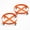 Orange(4 Casters), variant on Heavy-Duty Drum Dolly – 1000LBS Capacity, 4 Swivel Wheels (2 Lockable), Galvanized Steel Trash Can & Barrel Mover, Anti-Tip Design for 55-Gallon Drums & Industrial Use