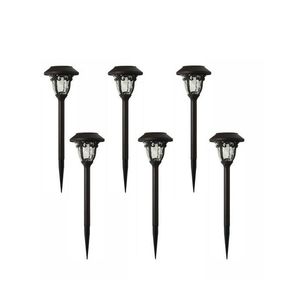 Solar Bronze Outdoor Integrated Led 3000k 10 Lumens Metal And Glass Landscape Pathway Light Set 6 Pack Com Solar Bronze Outdoor Integrated Led, Bronze Outdoor Lighting Set
