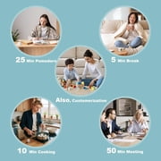 KADAMS Pomodoro Visual Timer Cube, 5,10,25,50 Minute Countdown Timer, Pomodoro Timer with Mute & Ring Alert For Productivity, Home, Kitchen, School, Office & Focus,ADHD gifts, White