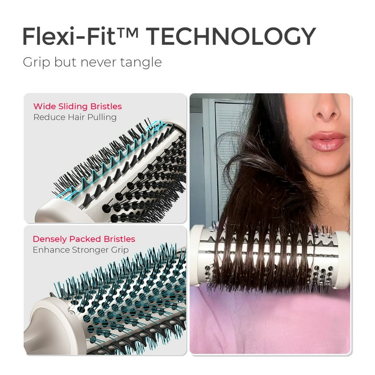 TYMO STYLUX Thermal Brush, 3-in-1 Heated Round Brush for Blowouts