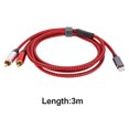 thumbnail image 1 of Cable de audio macho tipo C a 2 RCA para Xiaomi Huawei Tablet TV Amplificador Receptor Ndcxsfigh Para estrenar, 1 of 9