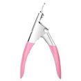 thumbnail image 1 of Cortaúñas acrílicas, cortaúñas para uñas acrílicas, puntas de uñas postizas, herramienta de manicura recortadora de acero inoxidable para salón rosa, 1 of 8