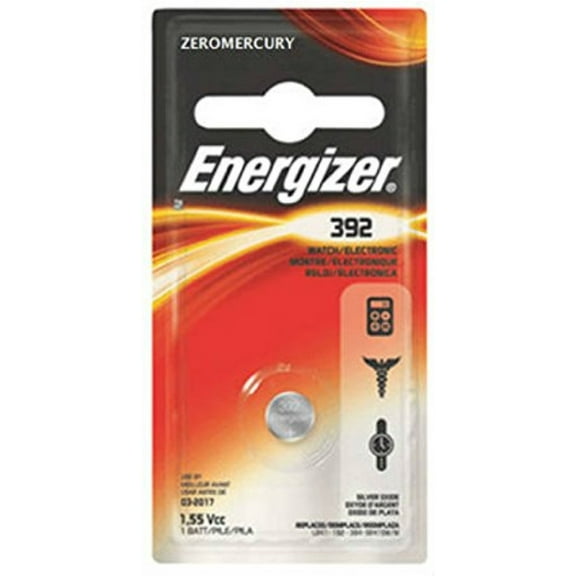 Energizer Watch/Electronic Battery 1.55 Volt 392 1 Each (Pack of 6)