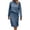 *Blue, variant on Pxiakgy Women's Long Sleeve Fashion Half High Neck Sweater Short Skirt Solid Color Knitted Set Black L