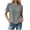 Gray, variant on YuXingFu Tops for Women Trendy Plus Size Classic Casual Short Sleeve Crew Neck Pleated Tops - Side Pocket for Everyday White S