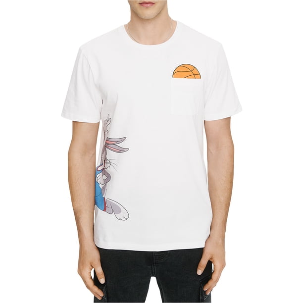 Elevenparis Hombre Space Jam: A New Legacy Camiseta gráfica blanca S