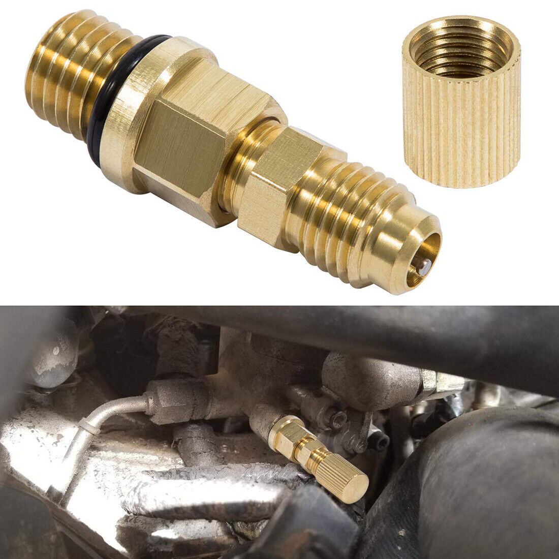 Fuel Pressure Test Fitting Adapter Tester Kit For 20032010 Ford 6.0L Diesel