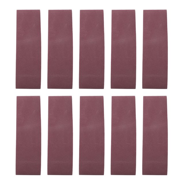 10 piezas de banda de lijado de 533 x 75 mm, banda abrasiva de 21 x 3 pulgadas para piezas de lijadora de banda, grano 240-1000 (240#)