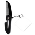 thumbnail image 1 of Miangastore Portable Foldable Comb Travel Folding Pocket Comb Beard Comb Fine Tooth Comb Keychain Square Mirror for Men, 1 of 9