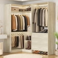 thumbnail image 2 of Homieasy 31.5'' - 57.2'' W Closet System with Wooden Drawers (Set of 2), White Oak, 2 of 8
