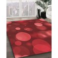 thumbnail image 3 of Ahgly Company Tapis d'Intérieur Lavables en Machine, Rectangle Rouge de Transition, 8' x 10', 3 of 7