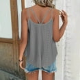 thumbnail image 4 of Timegard Tank Tops for Women Scoop Neck Eyelet Sleeveless Dressy Casual Loose Shirt Top Camis Beach Wear, 4 of 7