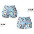 thumbnail image 3 of Sikiie Gnome Pool Party Print Workout Shorts Women Scrunch Butt Gym Shorts Seamless High Waist Tummy Control Yoga Biker Athletic Shorts, 3 of 5