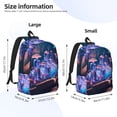 thumbnail image 2 of Bingfone Book Glowing Mushrooms Print Canvas College Laptop Backpack, Large Capacity Lightweight College Bookbag Casual Daypack-Medium, 2 of 5