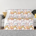 thumbnail image 3 of Throw Blanket for Couch, Cute Cartoon Penguin Super Soft Fuzzy Comfy Warm Throw Blanket, Cuteness Lightweight Cozy Plush Flannel Blanket & Throws for Sofa and Bed All Season, 3 of 5