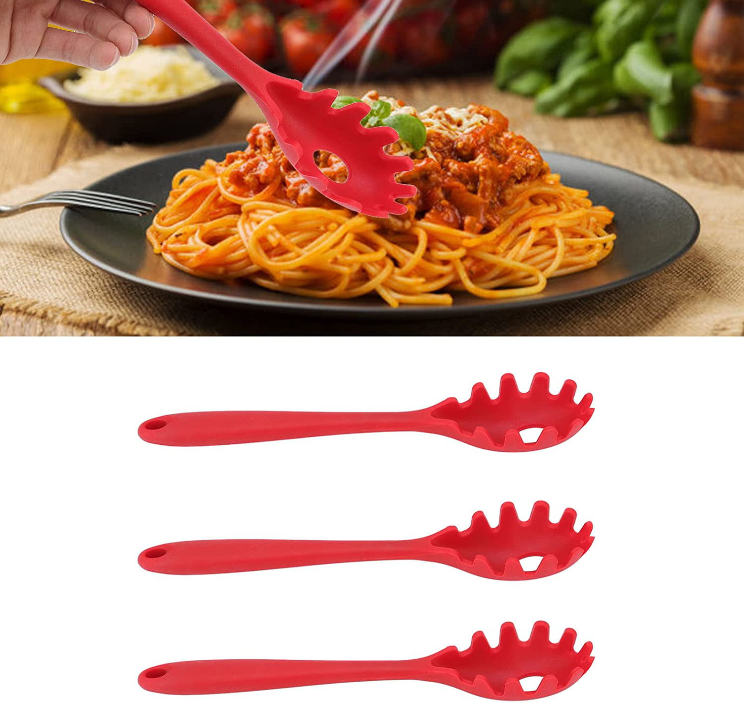 Spaghetti Fork - Red – Reston Lloyd