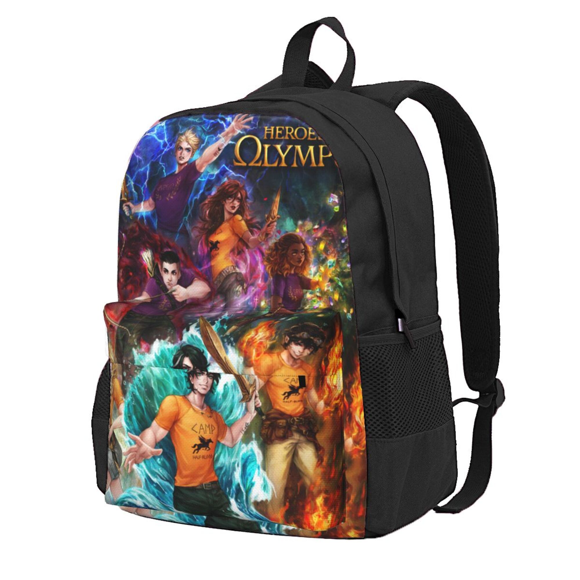 Percy Jackson Anime Heroes Backpack for Boys & Girls, Shoulders Bag