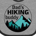 thumbnail image 4 of Inktastic Dad's Hiking Buddy with Mountains and Trees Boys or Girls Baby Bib, 4 of 4
