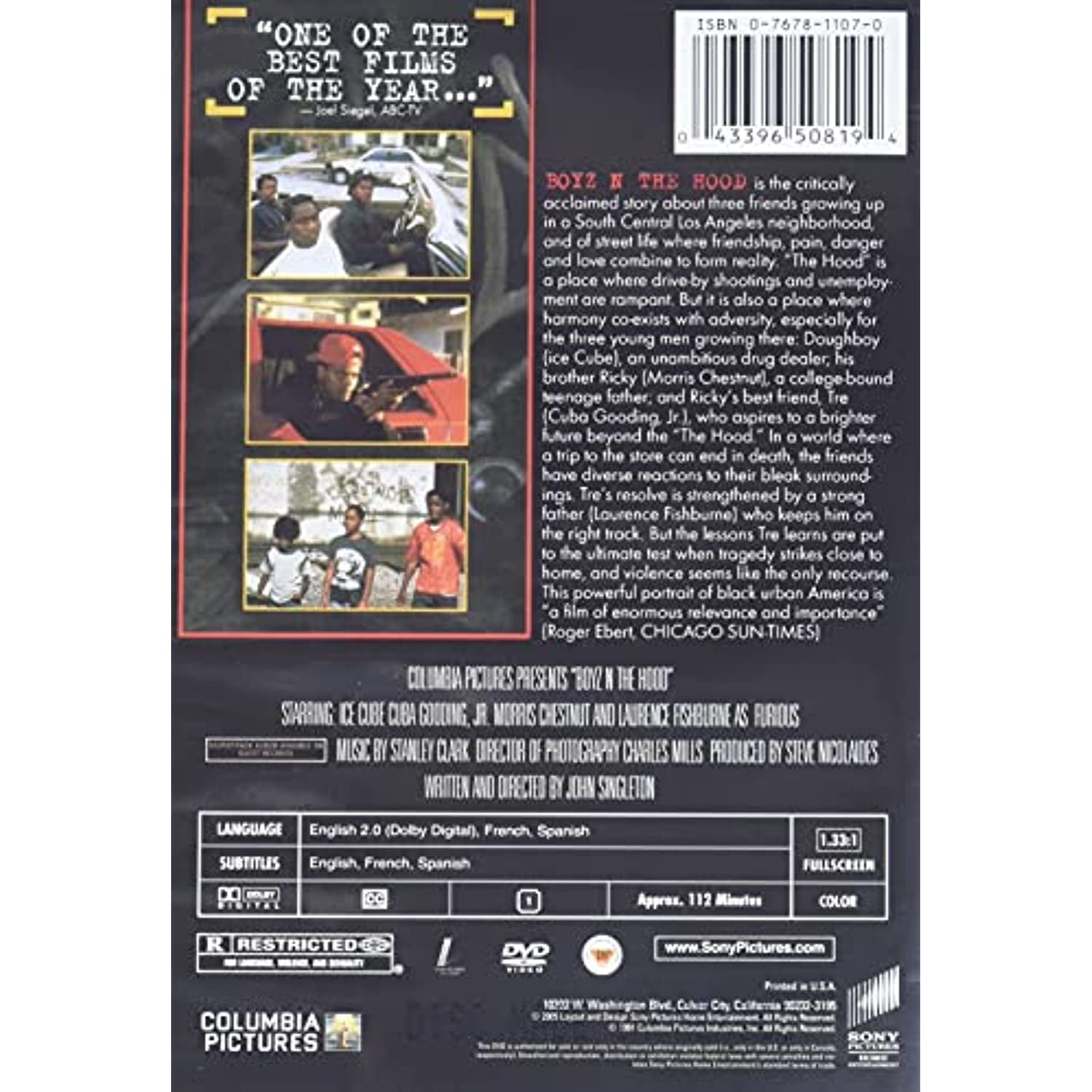 Sony Pictures - Boyz N the Hood, Drama Movie on DVD, Life in