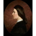 thumbnail image 2 of Artur Grottger 15x18 Black Ornate Wood Framed Double Matted Museum Art Print Titled - Portrait of Maria Sawiczewska, Artist's Sister, 2 of 5