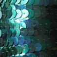 thumbnail image 1 of Aqua Blue Sequin Trim 10mm Center Stitched Metallic Iris Rainbow Made in USA, 1 of 1