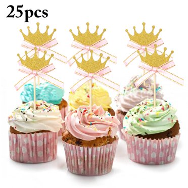 unicorn wings cake topper glitter paper cake insertion card cake decoration cupcake toppers birthday baby shower wedding 3pcs walmart com