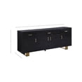 thumbnail image 3 of Meridian Furniture Excel Grey Oak Veneer Lacquer Sideboard/Buffet, 3 of 8