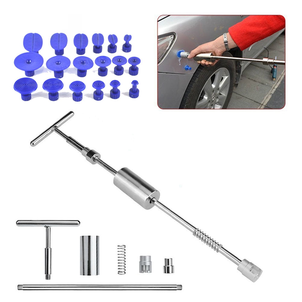 Slide Hammer TBar Tool Car Paintless Dent Puller with Glue Pulling