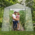 thumbnail image 6 of Meetleisure 6.9 FT x 8.5 FT x 7.2 FT Pop-up Outdoor PVC Greenhouse, White, 6 of 7